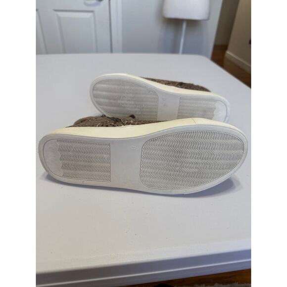 Corky's Hey Girl Imagine Metallic Leopard Print Lace Up High Top Sneaker Sz8 - Picture 6 of 10